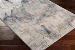 Gasquet Gray Marble Textured Luxe Rug - Ornate Home