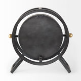 Gaston Gray Metal Circular Table Clock - Ornate Home
