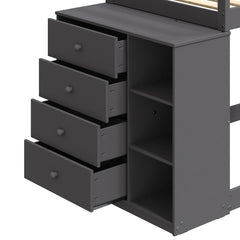 Gaston Gray Twin/Twin Bunk Bed - Ornate Home