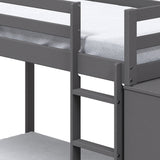 Gaston Gray Twin/Twin Bunk Bed - Ornate Home