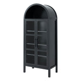 Gateshead Black Arched Cabinet - Ornate Home