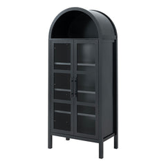 Gateshead Black Arched Cabinet - Ornate Home