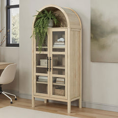 Gateshead Natural Arched Cabinet - Ornate Home