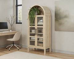 Gateshead Natural Arched Cabinet - Ornate Home