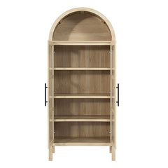 Gateshead Natural Arched Cabinet - Ornate Home