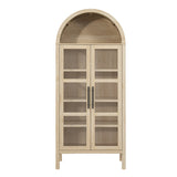 Gateshead Natural Arched Cabinet - Ornate Home