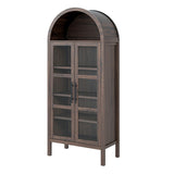 Gateshead Walnut Arched Cabinet - Ornate Home