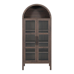 Gateshead Walnut Arched Cabinet - Ornate Home