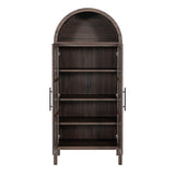 Gateshead Walnut Arched Cabinet - Ornate Home