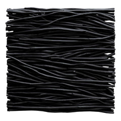 Gathered Teak Black Square Wood Wall Decor - Ornate Home