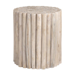 Gathering Tan/White Accent Table - Ornate Home
