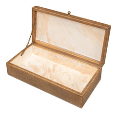 Gatsburg Brown Shagreen Box (Set of 2) - Ornate Home