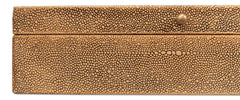 Gatsburg Brown Shagreen Box (Set of 2) - Ornate Home