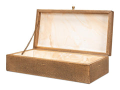 Gatsburg Brown Shagreen Box (Set of 2) - Ornate Home