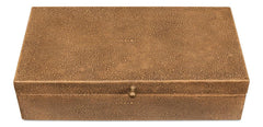 Gatsburg Brown Shagreen Box (Set of 2) - Ornate Home