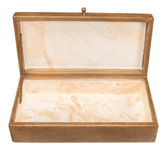 Gatsburg Brown Shagreen Box (Set of 2) - Ornate Home