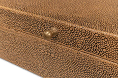 Gatsburg Brown Shagreen Box (Set of 2) - Ornate Home