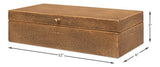 Gatsburg Brown Shagreen Box (Set of 2) - Ornate Home