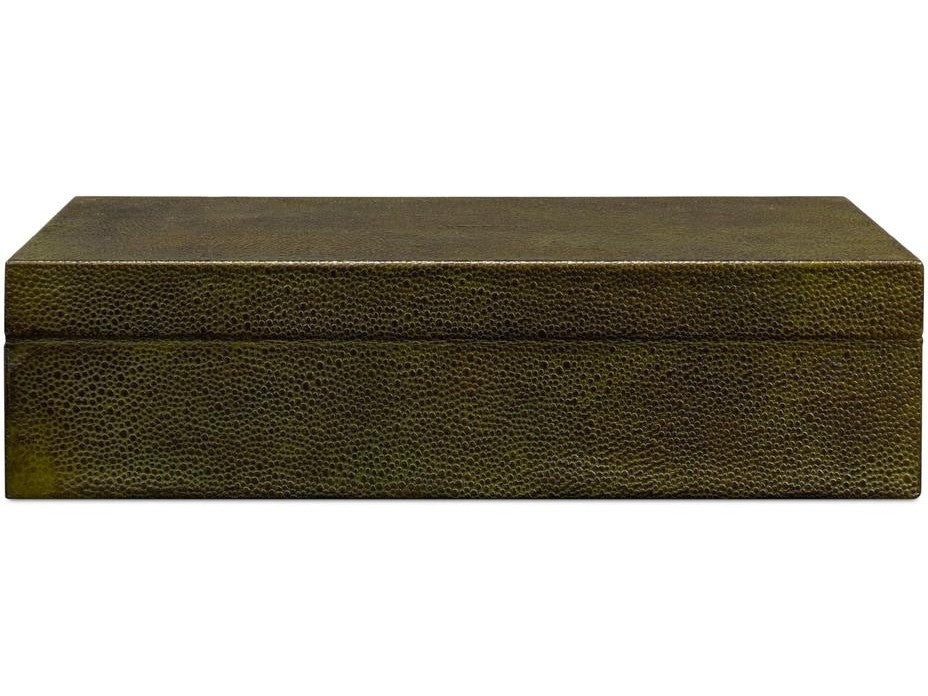 Gatsburg Green Shagreen Box (Set of 2) - Ornate Home