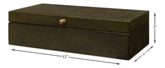 Gatsburg Green Shagreen Box (Set of 2) - Ornate Home