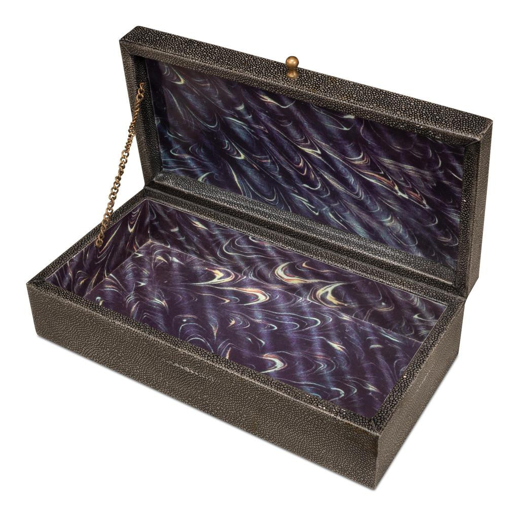 Gatsburg Grey Shagreen Books (Set of 12) - Ornate Home