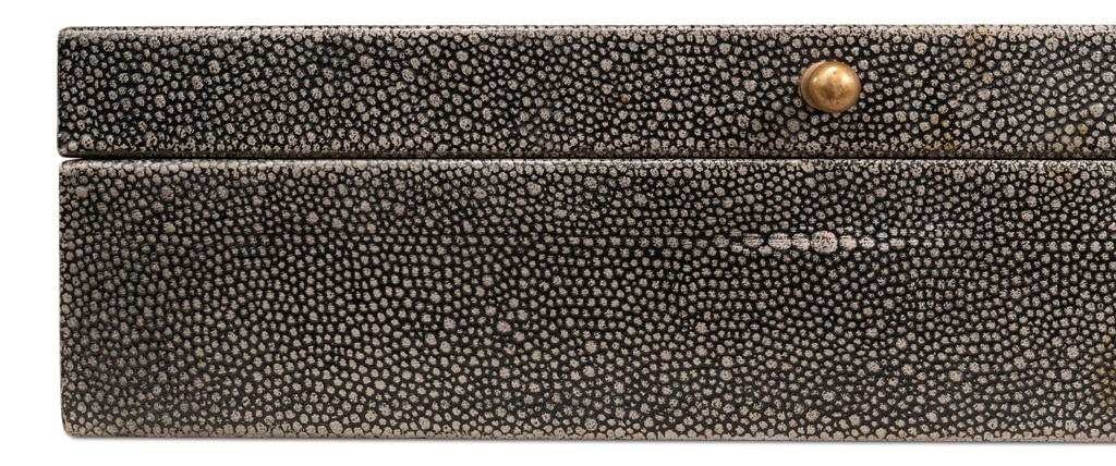 Gatsburg Grey Shagreen Books (Set of 12) - Ornate Home