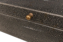 Gatsburg Grey Shagreen Books (Set of 12) - Ornate Home