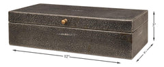 Gatsburg Grey Shagreen Books (Set of 12) - Ornate Home