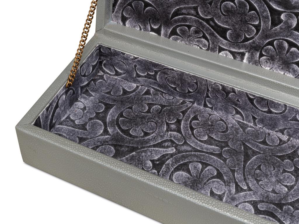 Gatsburg Grey Shagreen Box (Set of 2) - Ornate Home