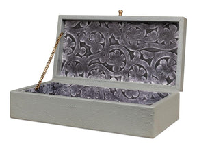 Gatsburg Grey Shagreen Box (Set of 2) - Ornate Home