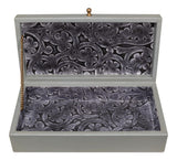 Gatsburg Grey Shagreen Box (Set of 2) - Ornate Home