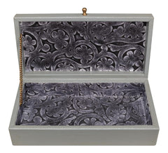 Gatsburg Grey Shagreen Box (Set of 2) - Ornate Home