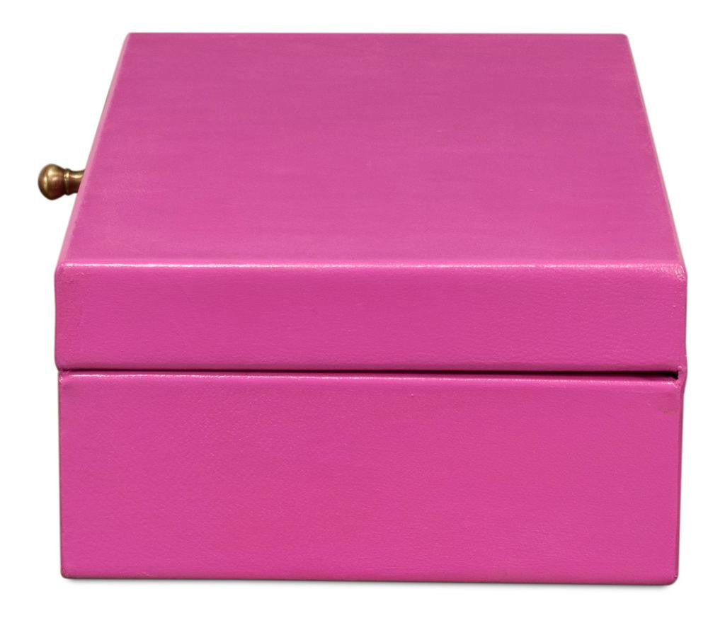 Gatsburg Pink Shagreen Box (Set of 2) - Ornate Home