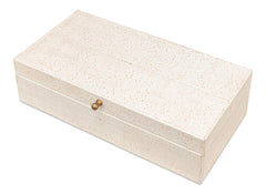 Gatsburg White Shagreen Box (Set of 2) - Ornate Home