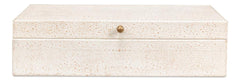 Gatsburg White Shagreen Box (Set of 2) - Ornate Home