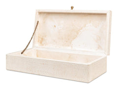 Gatsburg White Shagreen Box (Set of 2) - Ornate Home