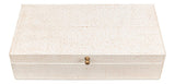 Gatsburg White Shagreen Box (Set of 2) - Ornate Home