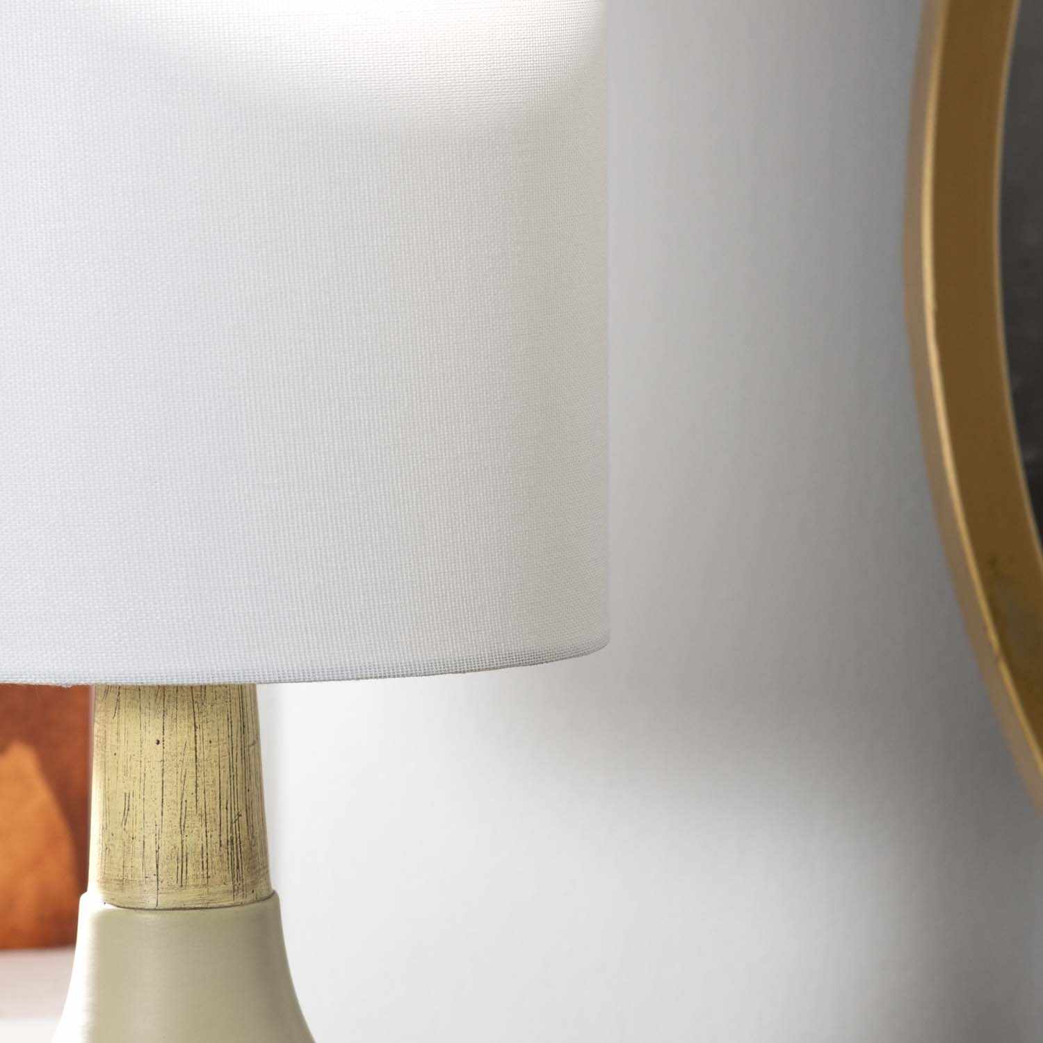 Gattaran Ivory & White Table Lamp - Ornate Home