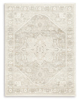 Gatwell Ivory/Gray/Tan 5' x 7' Rug - Ornate Home
