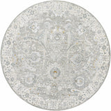 Gauge Gray Blue Textured Rug with Fringes - Ornate Home