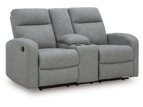 Gauntlet Sterling DBL Rec Loveseat w/Console (Online Special Price) - Ornate Home