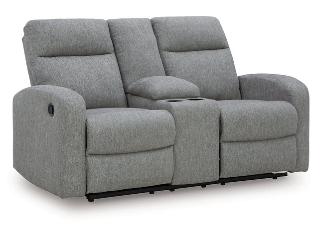 Gauntlet Sterling DBL Rec Loveseat w/Console (Online Special Price) - Ornate Home