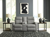 Gauntlet Sterling DBL Rec Loveseat w/Console (Online Special Price) - Ornate Home