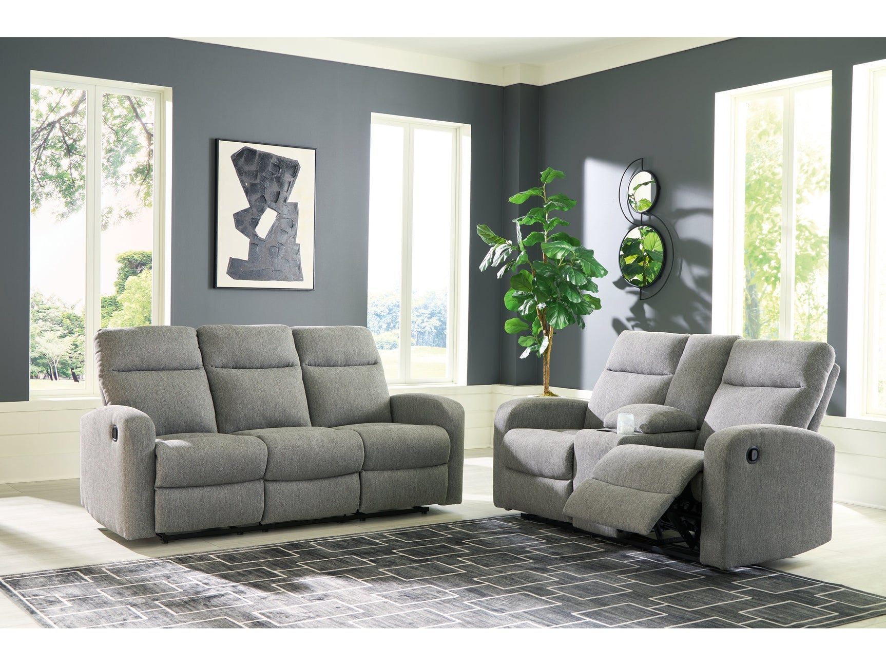 Gauntlet Sterling Reclining Sofa and Loveseat (Online Special Price) - Ornate Home