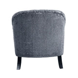 Gaura Chair in Dark Gray Velvet - Ornate Home