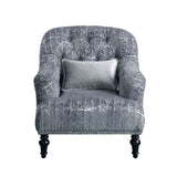 Gaura Chair in Dark Gray Velvet - Ornate Home