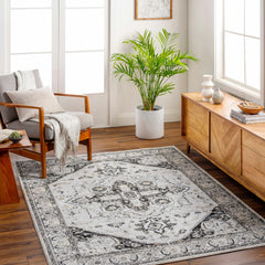 Gauri Gray Medallion Area Rug - Clearance - Ornate Home