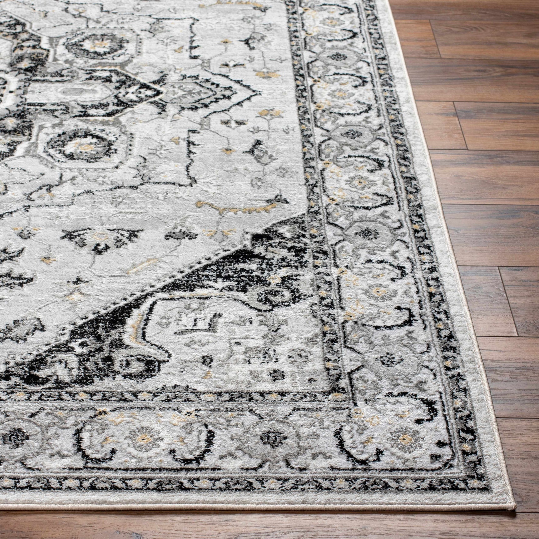 Gauri Gray Medallion Area Rug - Clearance - Ornate Home