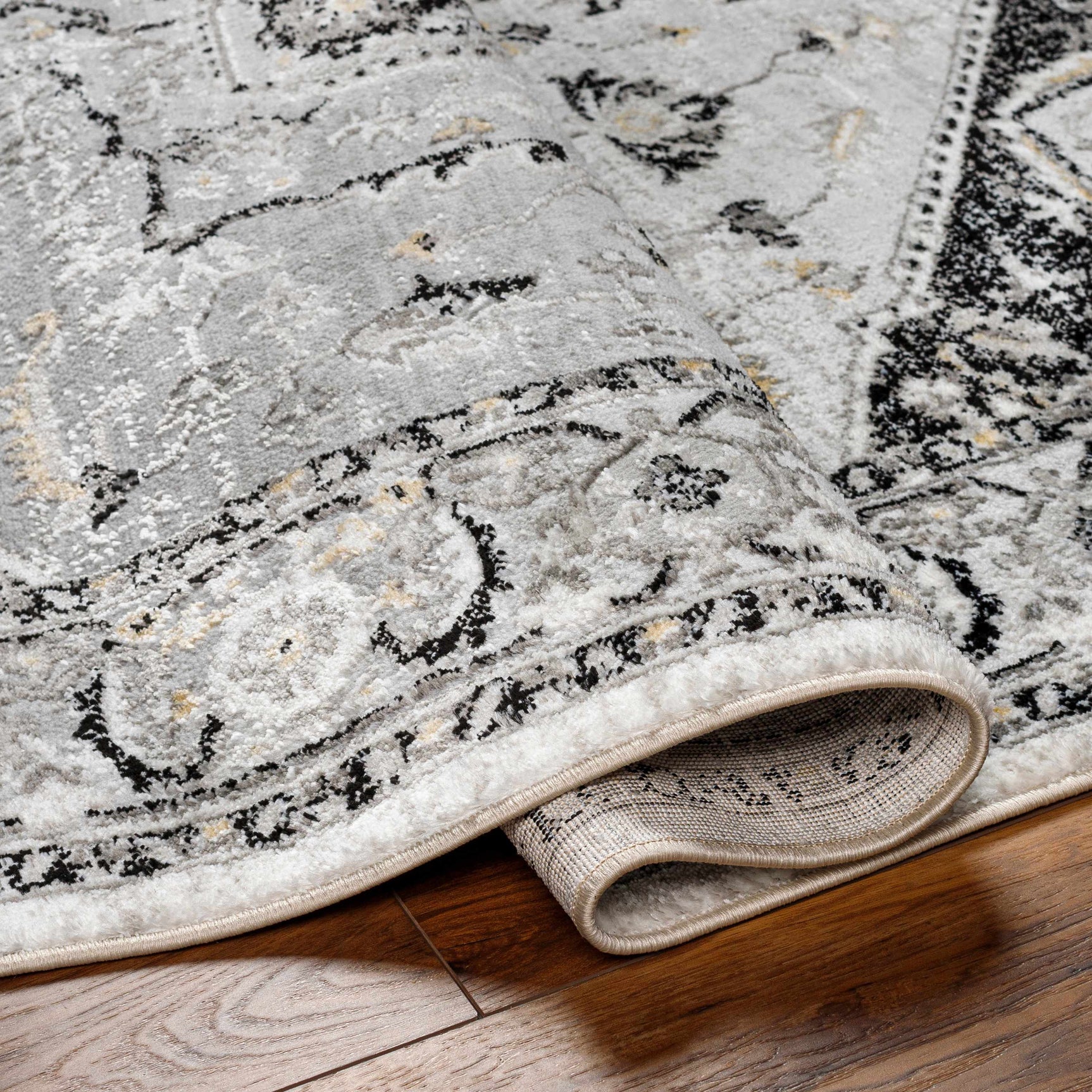 Gauri Gray Medallion Area Rug - Clearance - Ornate Home