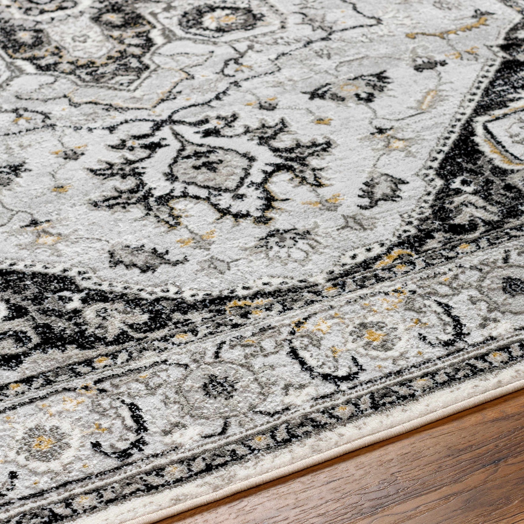 Gauri Gray Medallion Area Rug - Clearance - Ornate Home